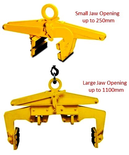 Camlok Lifting Block Grabs c/w Rubber Liner
