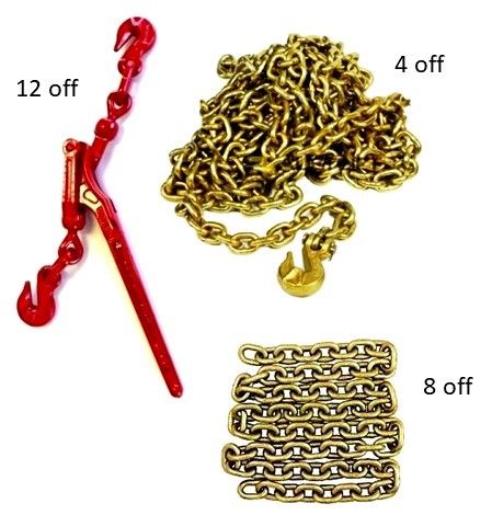 Buckleys 8mm G70 Lashing Pack 3.8T L/C