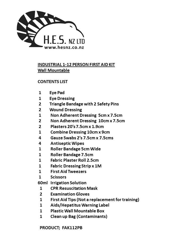 1-12 Person Industrial Wall Unit